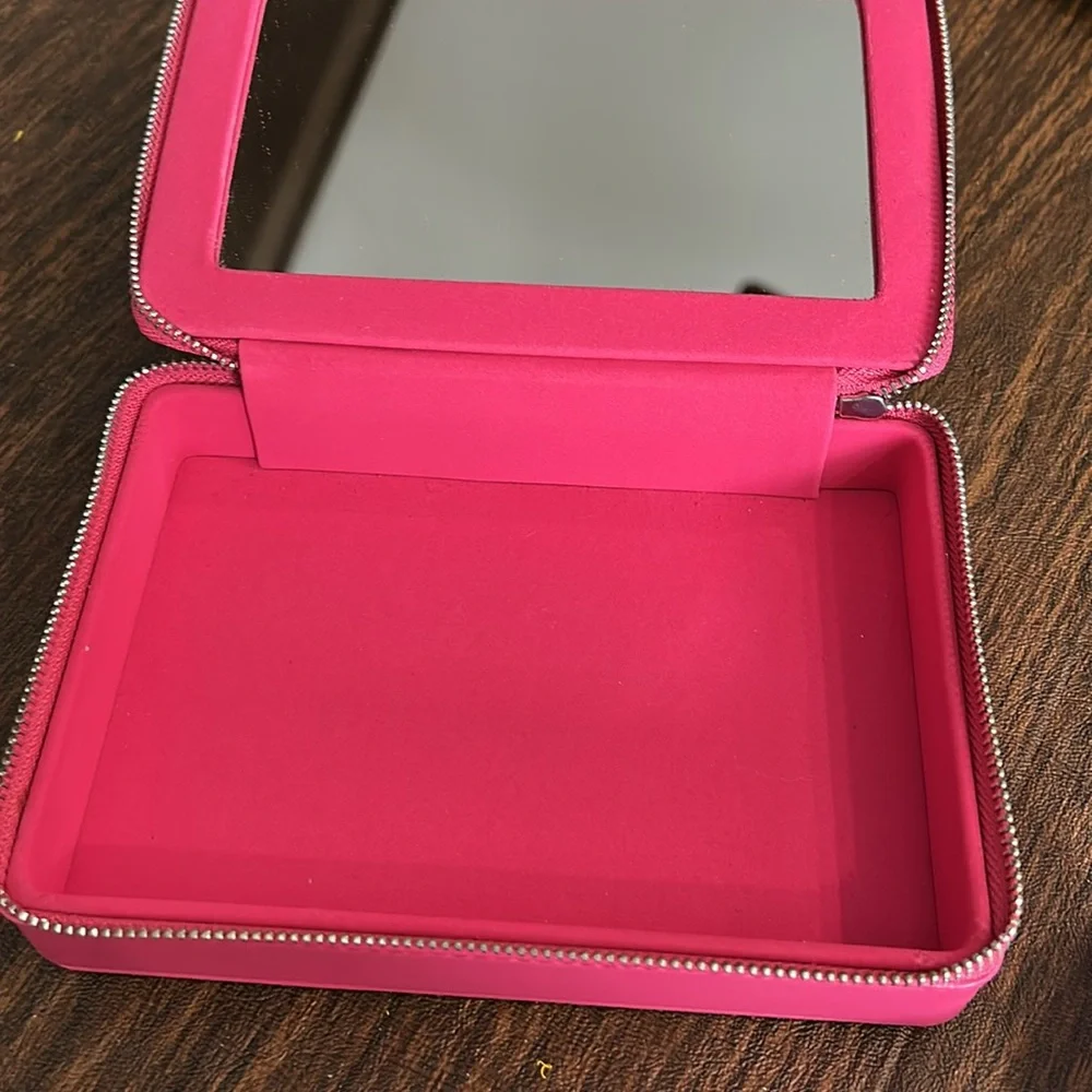 Dior pink vanity make-up case with mirror